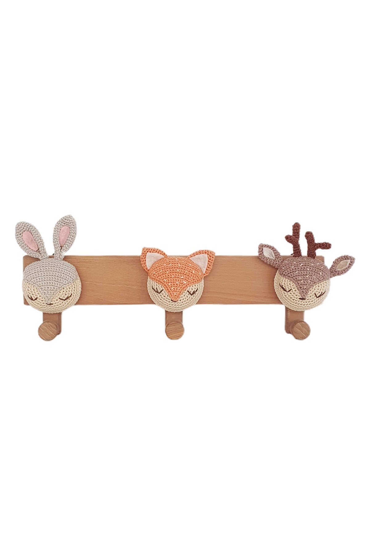 KirtKirt Ahsap | Dogal Ahsap Amigurumi Askilik | cocuk ve Bebek Odasi Duvar Askiligi