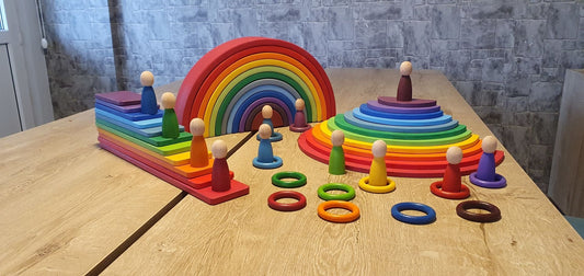 KirtKirt Ahsap Waldorf Gokkusagi Seti 70 parca 0-6 Yasa ozel