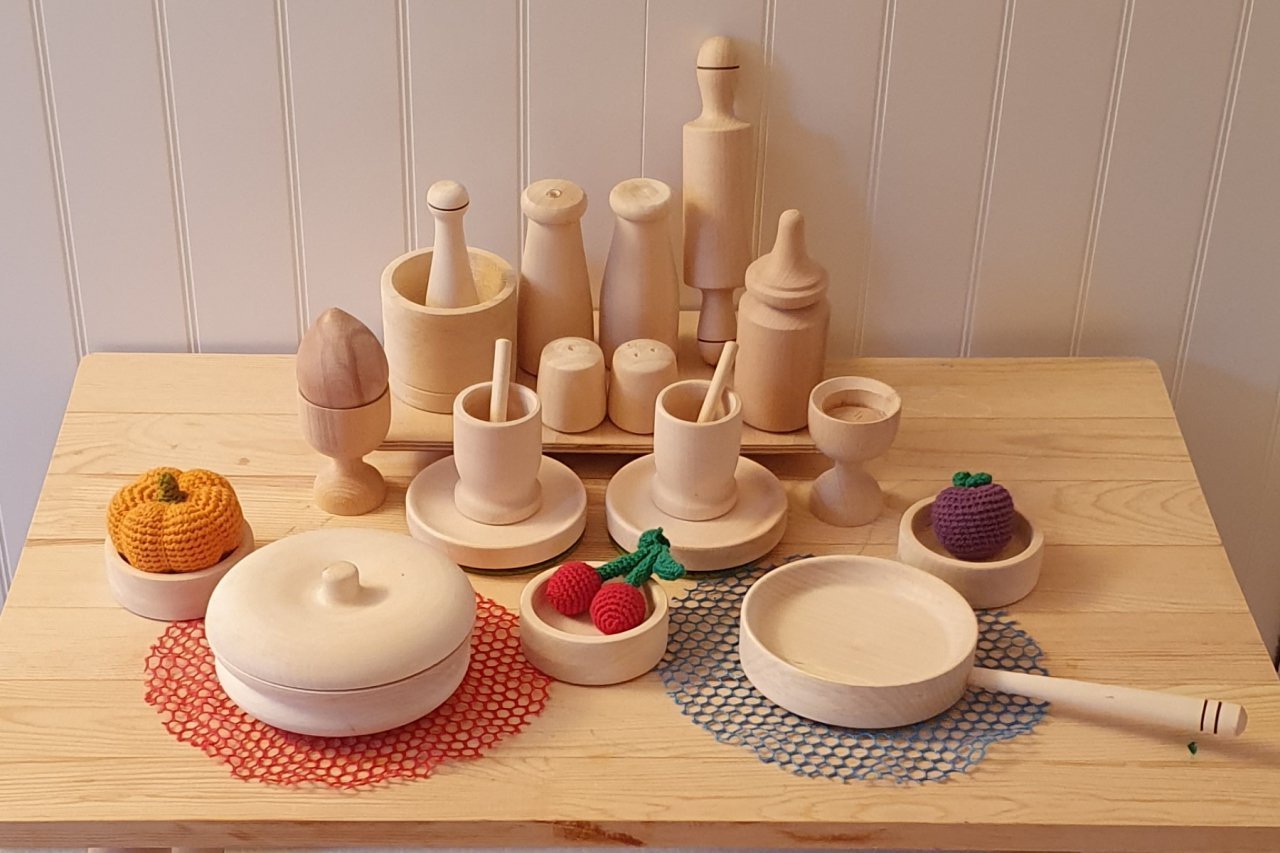Ahsap Mutfak Seti 24 Parca Yemek Seti Waldorf Montessori Ahsap Oyuncak