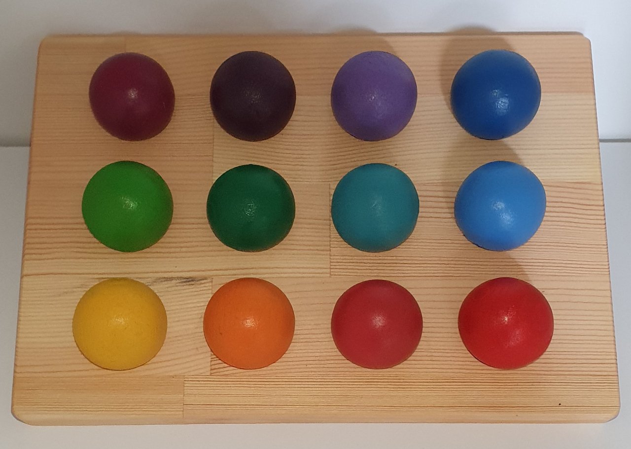 Ahsap Top ve Tabla Seti 12li KirtKirt Ahsap