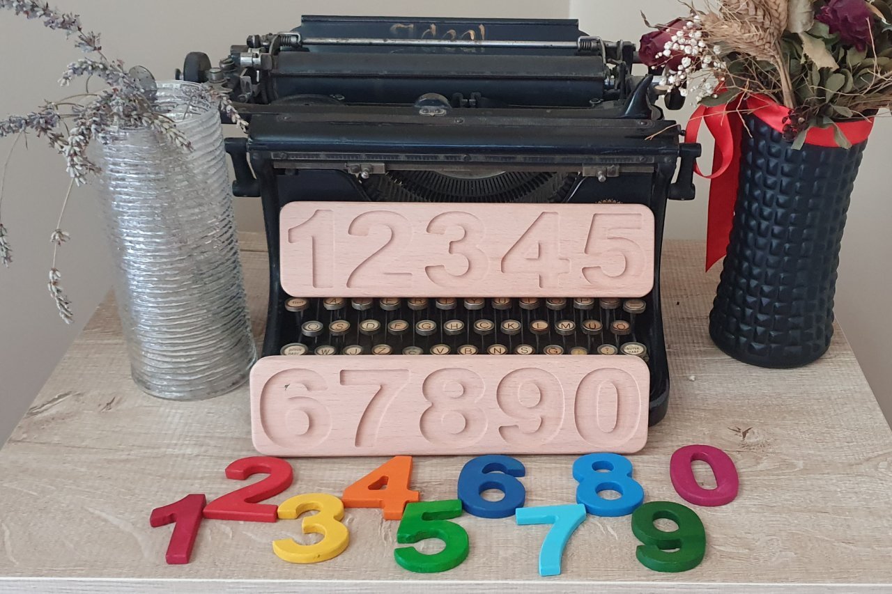 Find NumberTak - Zahlensatz Roh Unbemalt