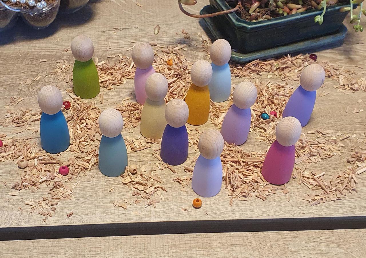 KirtKirt Ahsap Waldorf Gokkusagi Arkadaslari 12 Adet – Gokkusagi Pegleri