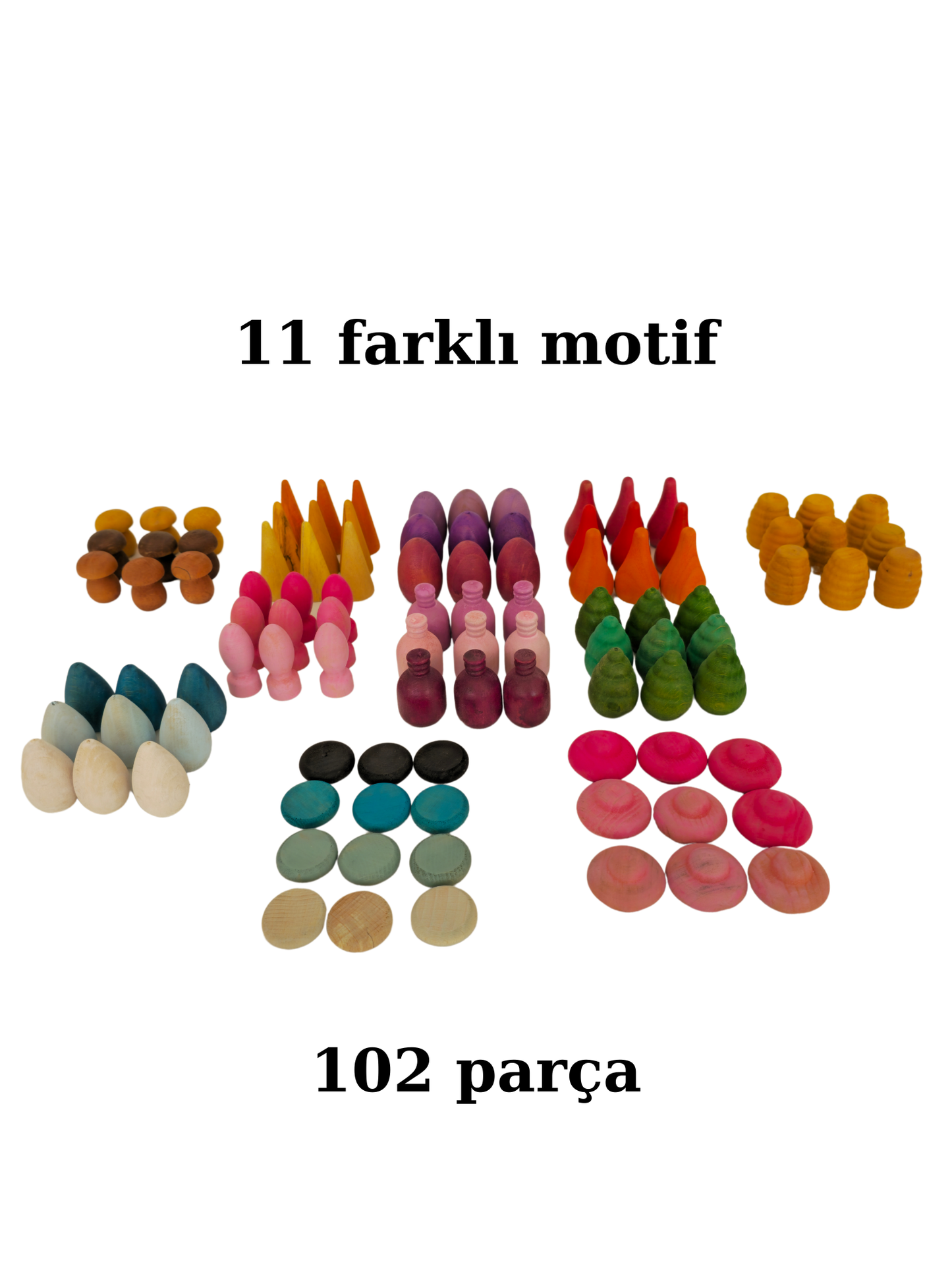 KirtKirt Ahsap Mandala Seti 102 Parca Kutulu