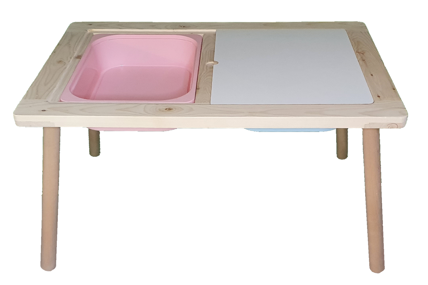 Aktivitätstisch - Kinderspieltisch aus massivem Naturholz