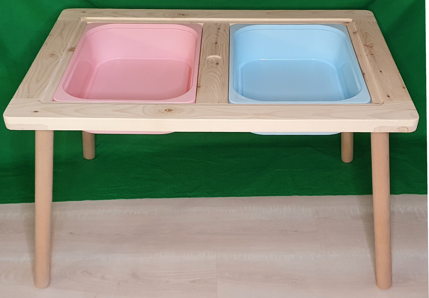 Aktivitätstisch - Kinderspieltisch aus massivem Naturholz