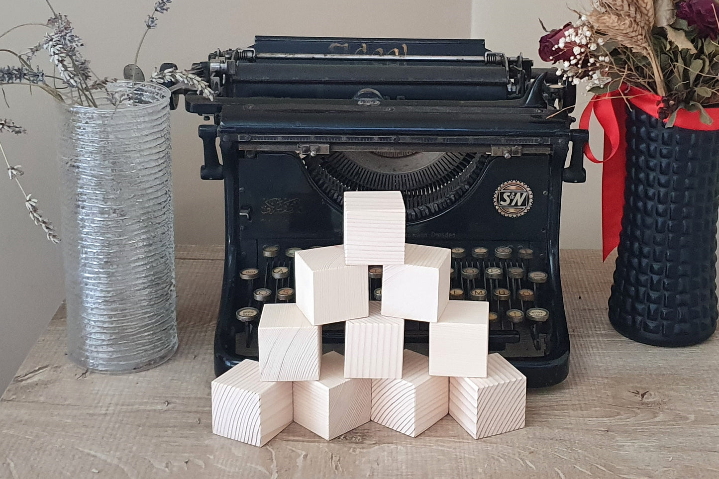 Holz-Koppler 10 Stück Natur Roh Waldorf Montessori Unbemalt 4cm