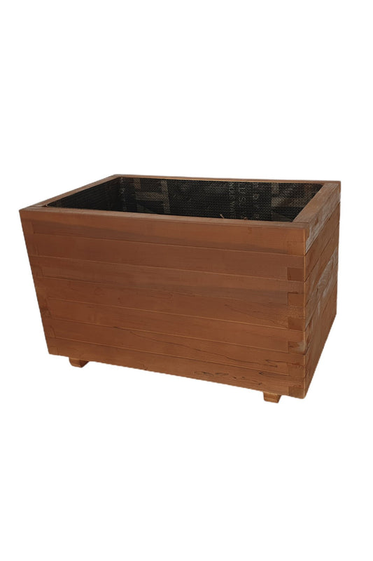 KirtKirt Ahsap | Ahsap Saksi | 60x40x40 cm | Dis Mekan ciceklik | Dekoratif Saksi