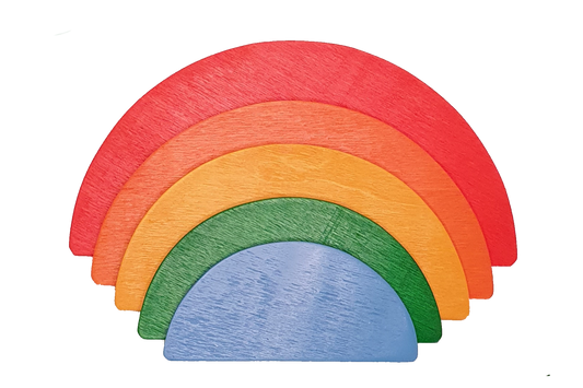 KirtKirt Ahsap Waldorf Gokkusagi Tablasi 5'li