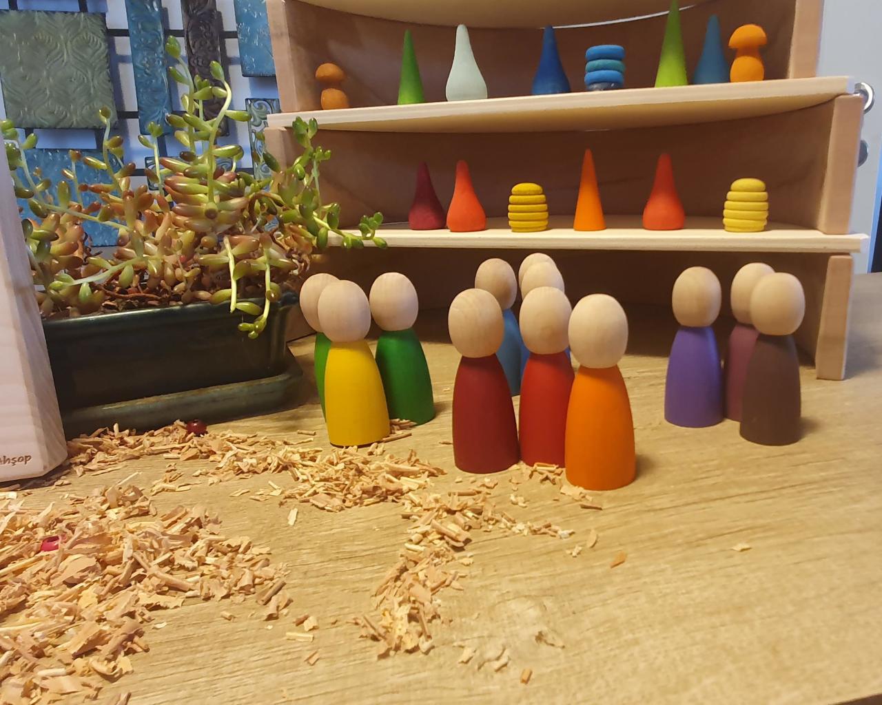 KirtKirt Ahsap Waldorf Gokkusagi Arkadaslari 12 Adet – Gokkusagi Pegleri