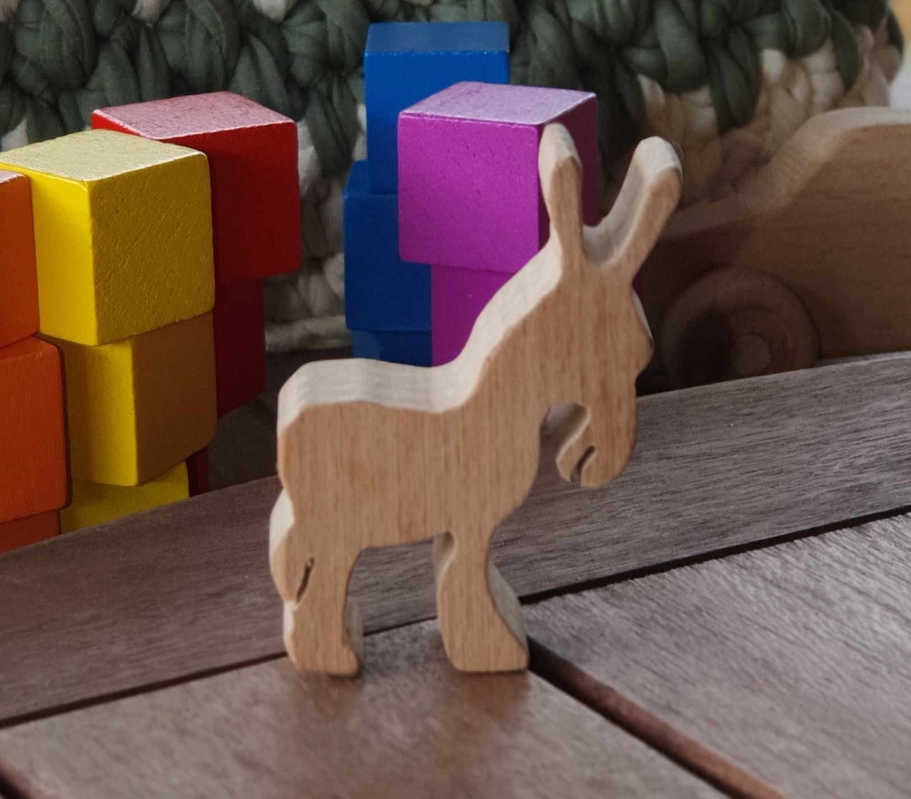 Waldorf Tiere Serie - Giraffe - Naturholzspielzeug KirtKirt Wood