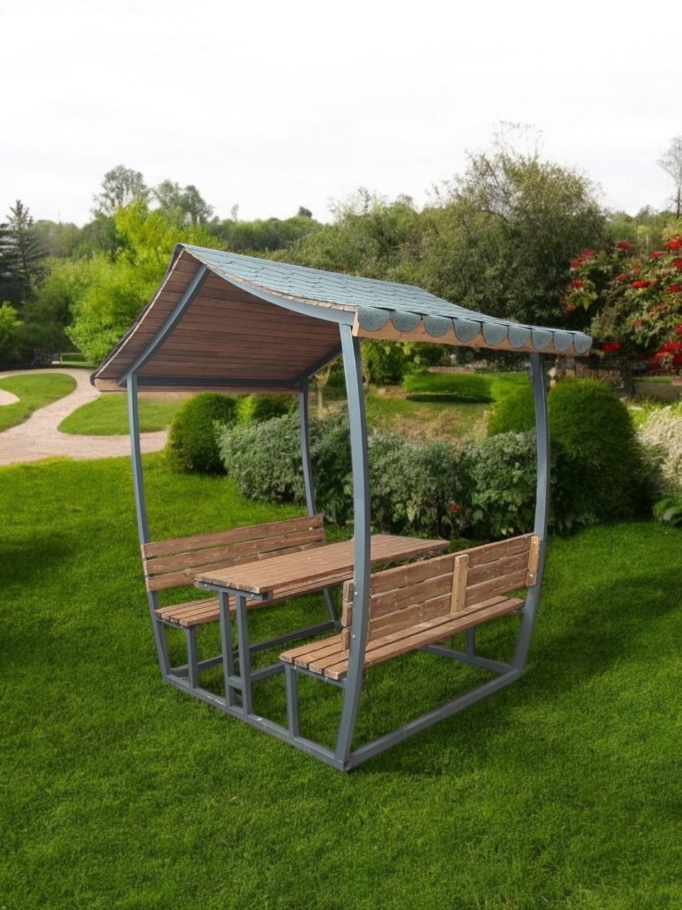 Kirtkirt Ahsap – Metal Model cardak Kamelya Bahce Masasi